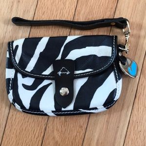 Dooney & Bourke zebra wristlet